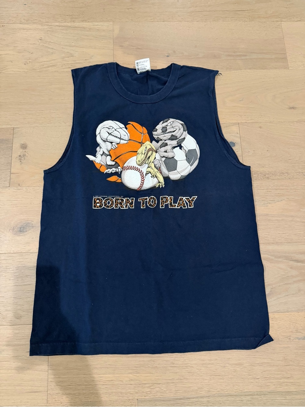 Vintage 90s Life Forms basketball tshirt